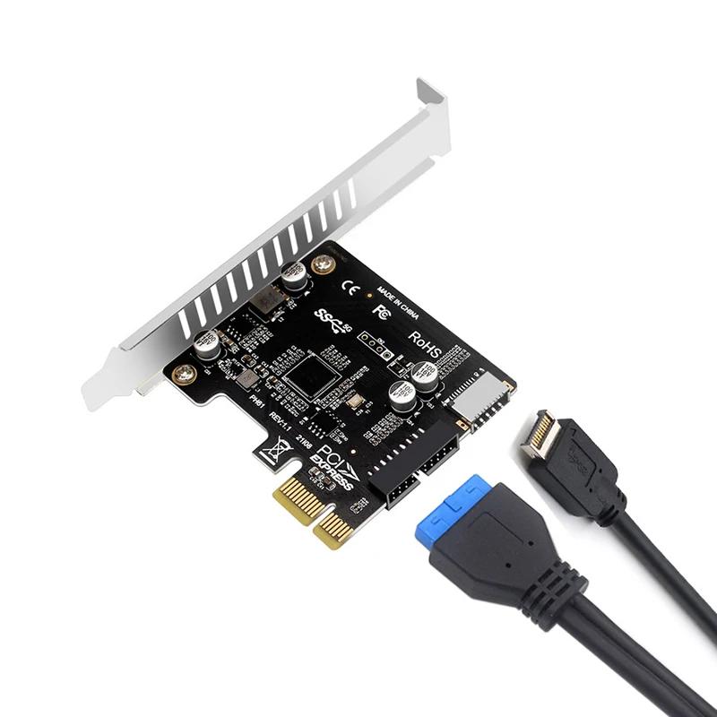 PCI-E to USB 3.0 Ȯ ī, Ÿ E PCI ͽ ī 19/20  , Ÿ C  г  Ȯ ī, 5Gpbs